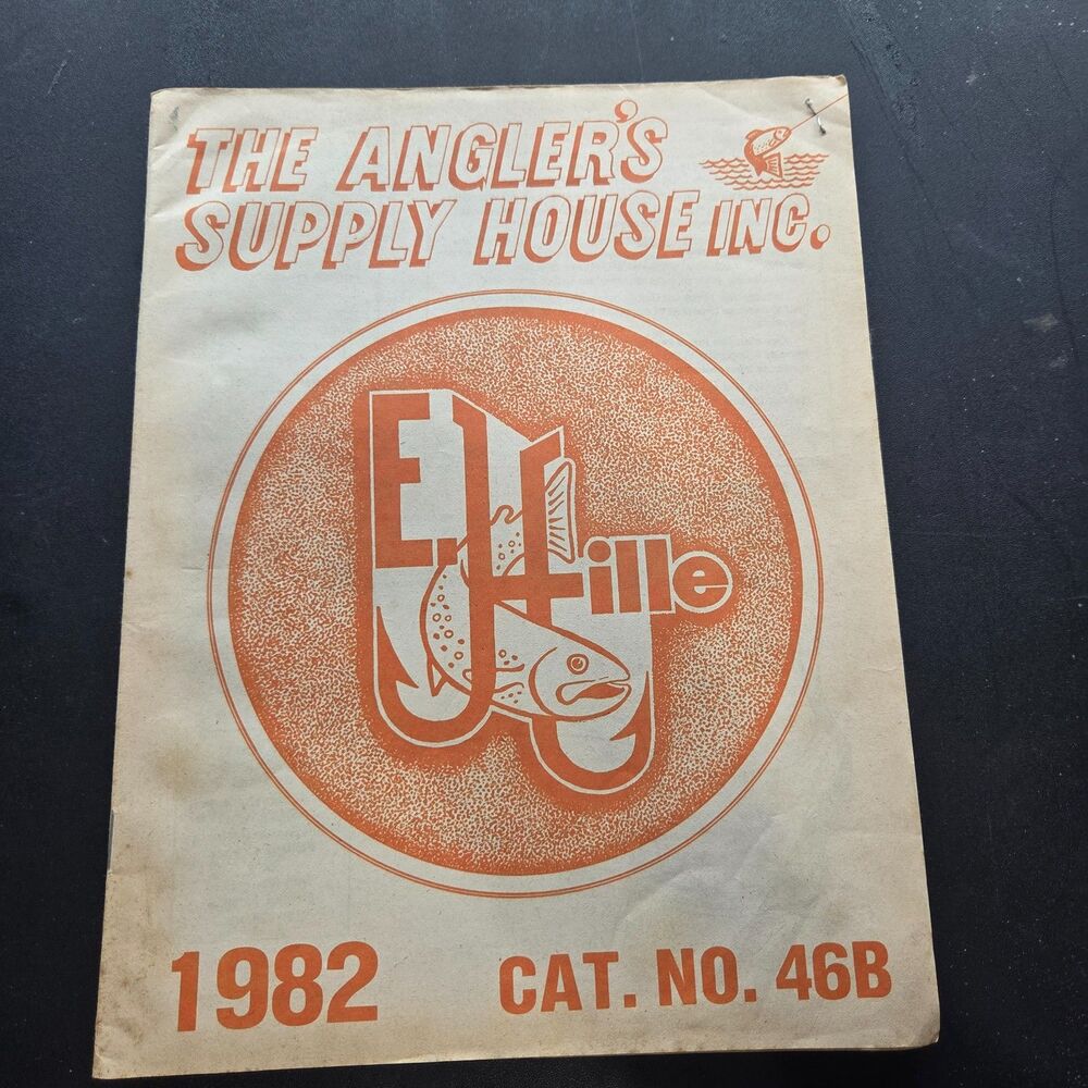Vintage 1982 E Hille Anglers Supply House Catalog 46B Fly Fishing Tackle